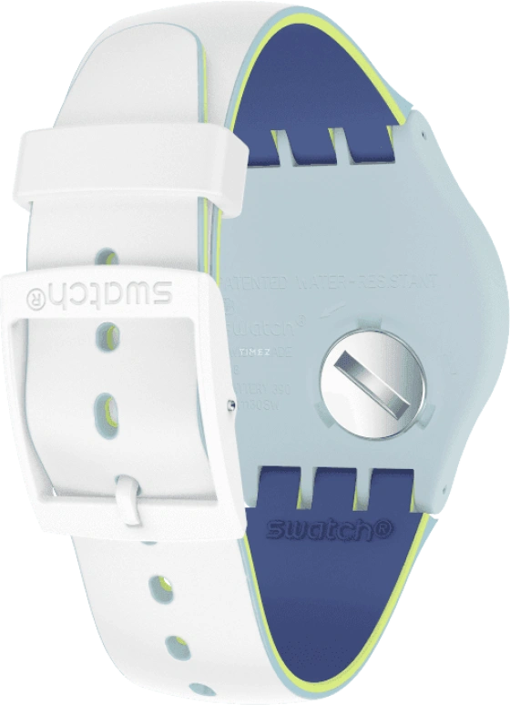 Swatch,Originals 41mm,41mm,Plastic,White,SUOS404