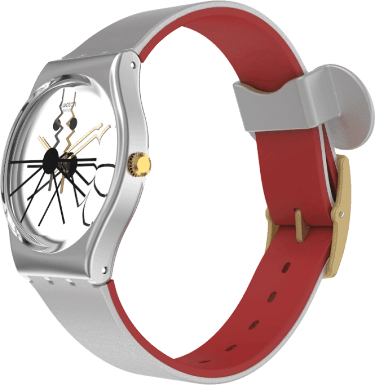 Swatch,Originals 34mm,34mm,Plastic,Sapphire,Crystal Glass,GZ327