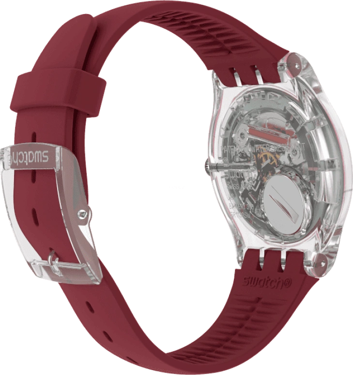 Swatch,Originals 41mm,41mm,Plastic,Pink,Sapphire,Crystal Glass,SUOK717