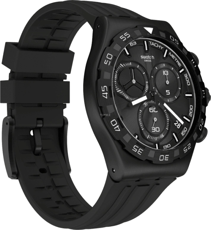 Swatch,IRONY 43x49mm,43x49mm,Black,YVB409