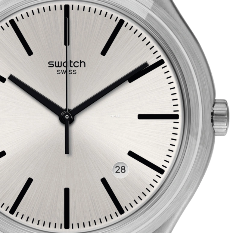 Swatch,IRONY 42.70mm,42.70mm,Stainless Steel,Grey,Quartz,Day,Tonneau,YWS429G