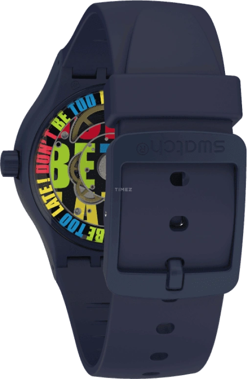 Swatch,Originals 42mm,42mm,Bioceramic,Blue,Quartz,Sapphire,Crystal Glass,Round,SO30N400