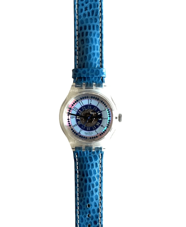 Swatch,Other 37mm,37mm,Plastic,Multi-Color,Automatic,Sapphire,Crystal Glass,Tonneau,SAK110