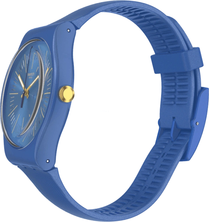 Swatch,Originals 41mm,41mm,Plastic,Blue,SUON143