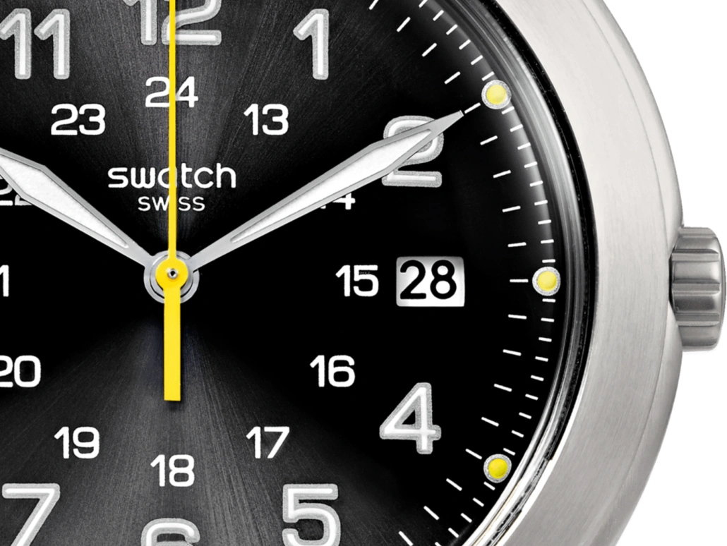 Swatch,IRONY 42.70mm,42.70mm,Stainless Steel,Black,YWS439G