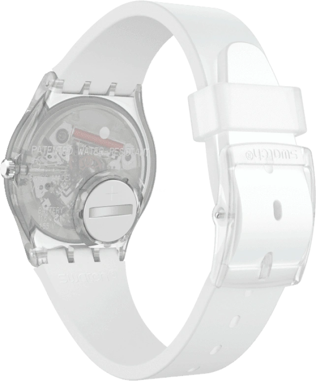 Swatch,Originals 34mm,34mm,Plastic,Blue,Pink,Sapphire,Crystal Glass,GE713
