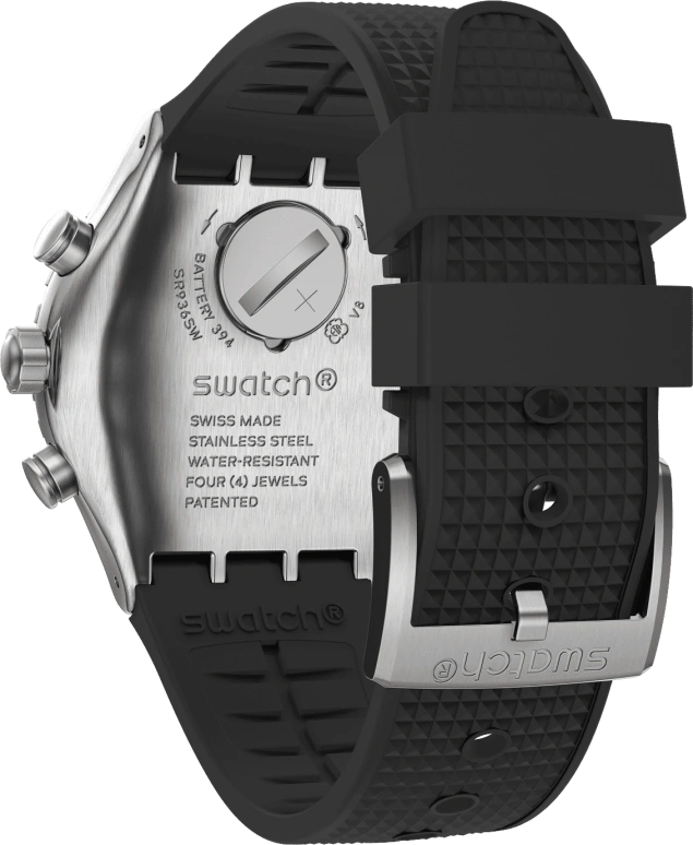 Swatch,IRONY 43mm,43mm,Stainless Steel,Black,YVS487