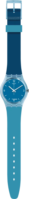 Swatch,Originals 34mm,34mm,Plastic,Blue,Quartz,Sapphire,Crystal Glass,Tonneau,GS161