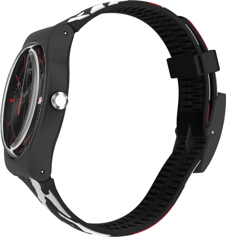 Swatch,Originals 41mm,41mm,Plastic,Black,SUOB714C