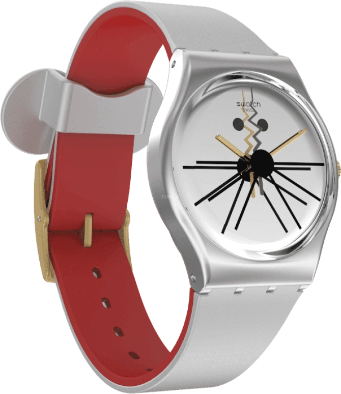 Swatch,Originals 34mm,34mm,Plastic,Sapphire,Crystal Glass,GZ327