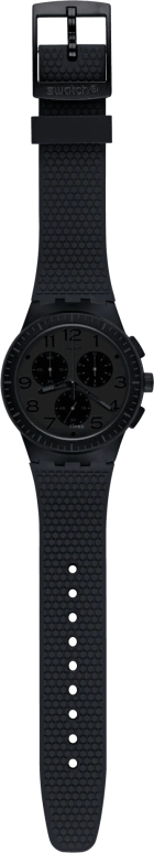 Swatch,MEN'S 42mm,42mm,Plastic,Black,SUSB104