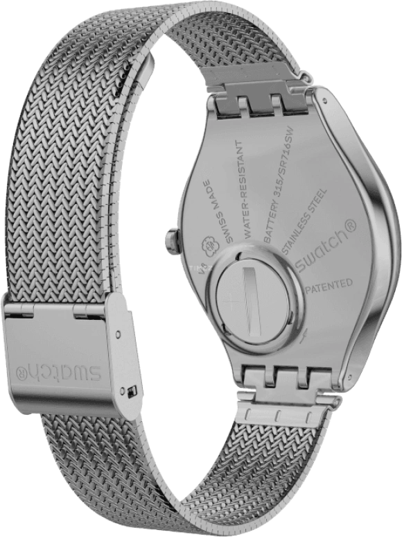 Swatch,SKIN 38mm,38mm,Stainless Steel,Pink Red,Red,SYXS117M