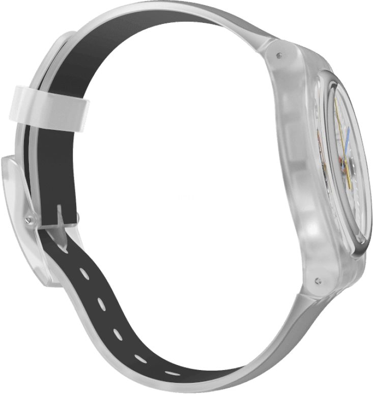Swatch,Originals 41mm,41mm,Plastic,Skeleton,Quartz,Round,Transparent,SUOK157