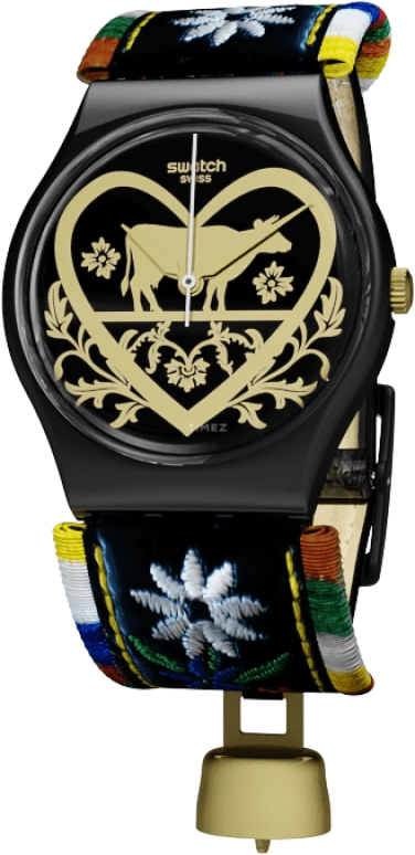 Swatch,Originals 34mm,34mm,Plastic,Black,GB285