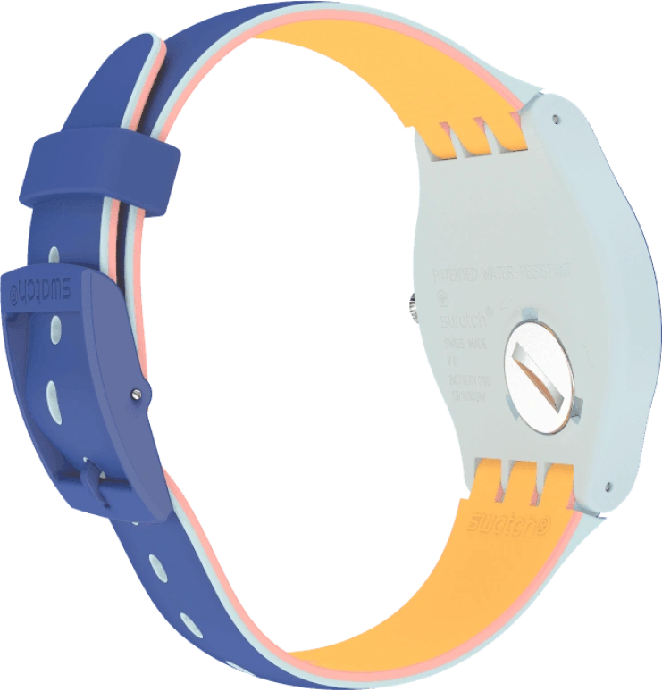 Swatch,Originals 41mm,41mm,Plastic,Blue,SUOS403