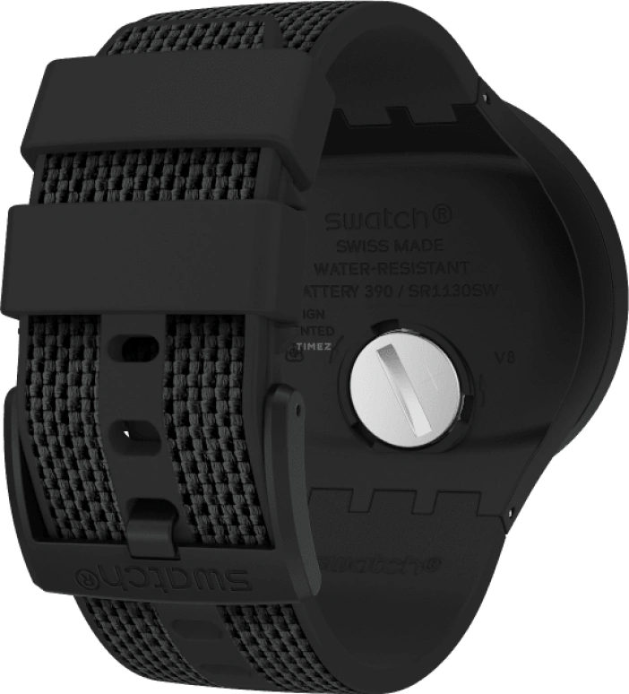 Swatch,THE BOLD 47mm,47mm,Plastic,Black,Sapphire,Crystal Glass,SO27B118