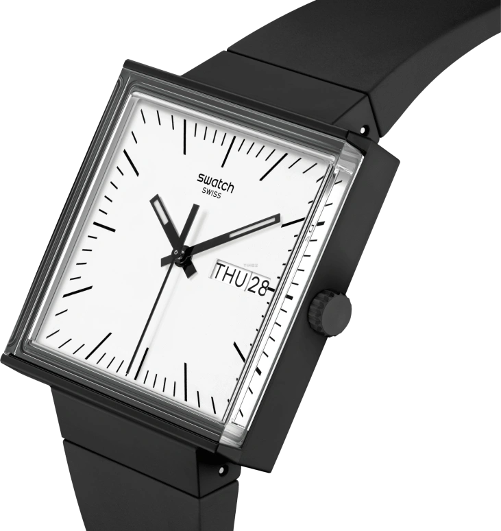 Swatch,Originals 33.25mm,33.25mm,Bioceramic,White,Quartz,Date,Day,SO34B700