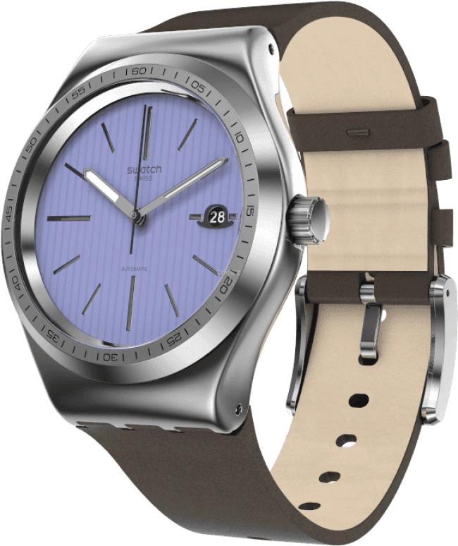 Swatch,IRONY 42mm,42mm,Blue,Open,YIZ405