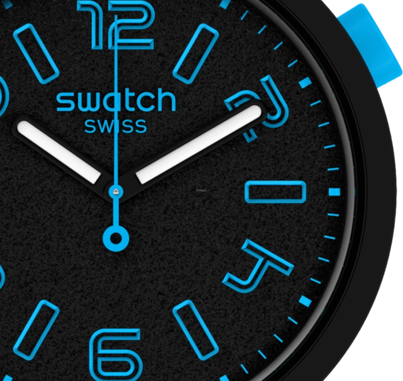 Swatch,THE BOLD 47mm,47mm,Plastic,Black,Sapphire,Crystal Glass,SO27B118