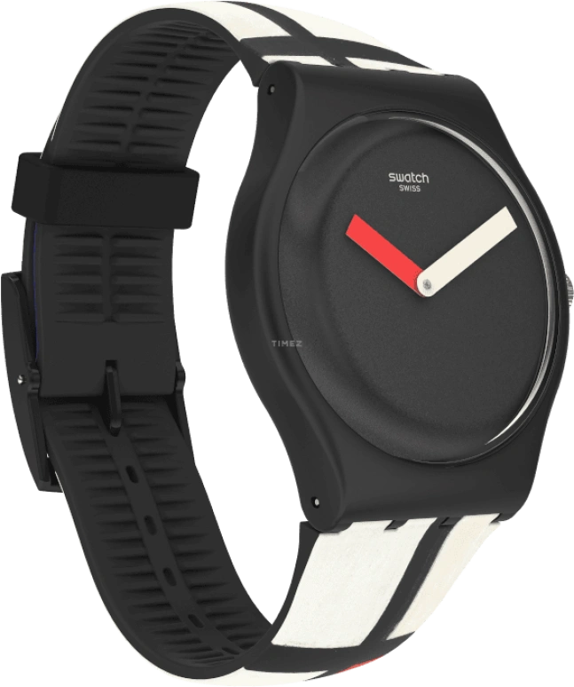 Swatch,Originals 41mm,41mm,Plastic,Black,Quartz,Sapphire,Crystal Glass,Round,SUOZ344
