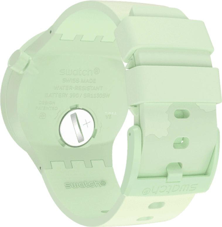 Swatch,THE BOLD 47mm,47mm,Bioceramic,Ceramic,Green,Quartz,Sapphire,Crystal Glass,Round,SB03G100