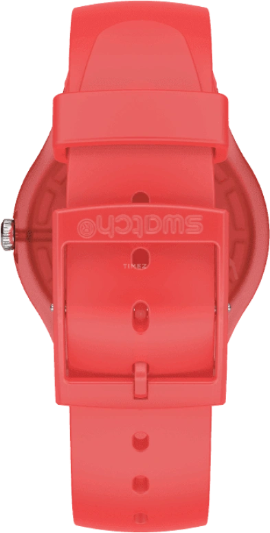 Swatch,Originals 41mm,41mm,Plastic,Red,SUOO105