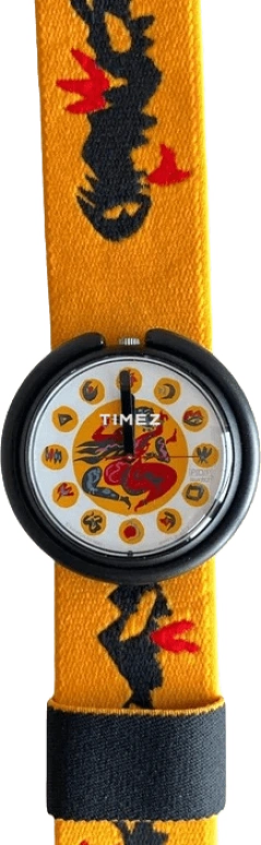 Swatch,Other 40mm,40mm,Plastic,White,Orange,Quartz,Sapphire,Round,PWB150