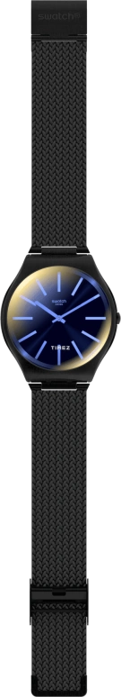 Swatch,Other 42mm,42mm,Stainless Steel,Black,Quartz,Sapphire,Crystal Glass,Round,SS07B104M
