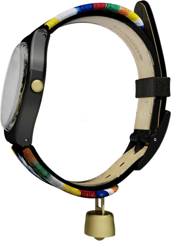 Swatch,Originals 34mm,34mm,Plastic,Black,GB285