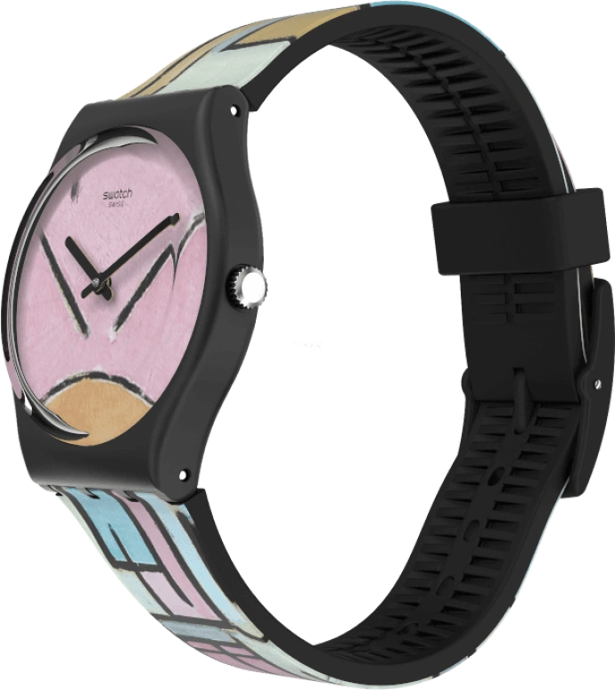 Swatch,Originals 34mm,34mm,Plastic,Pink,Closed,GZ350