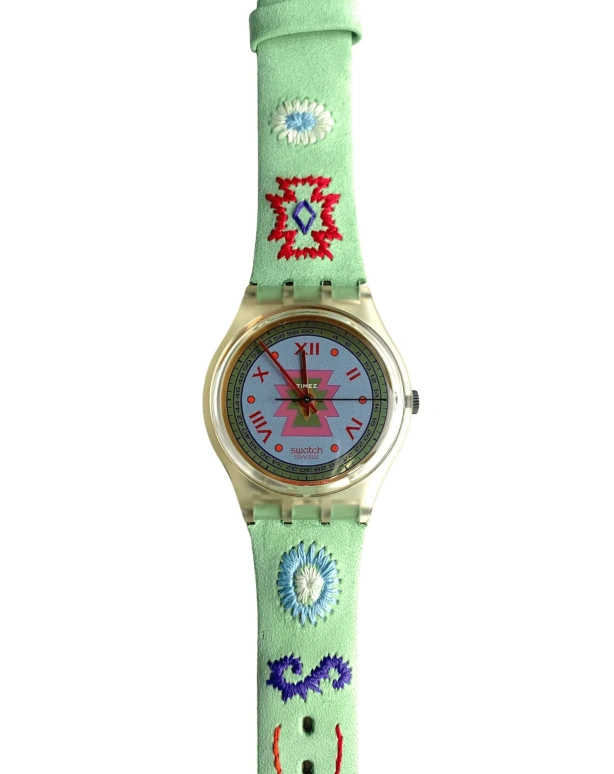 Swatch,Other 34mm,34mm,Plastic,Grey,Quartz,Sapphire,Crystal Glass,Tonneau,GK154
