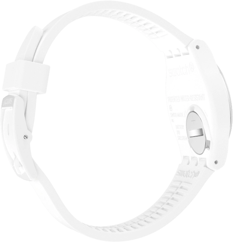 Swatch,Originals 39.20mm,39.20mm,Plastic,White,Sapphire,Crystal Glass,GW716