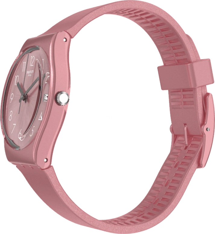 Swatch,Originals 34mm,34mm,Plastic,Pink,Sapphire,Crystal Glass,GP404