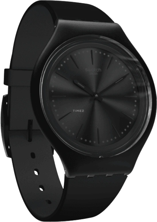 Swatch,SKIN 40mm,40mm,Plastic,Black,Quartz,SVUB103