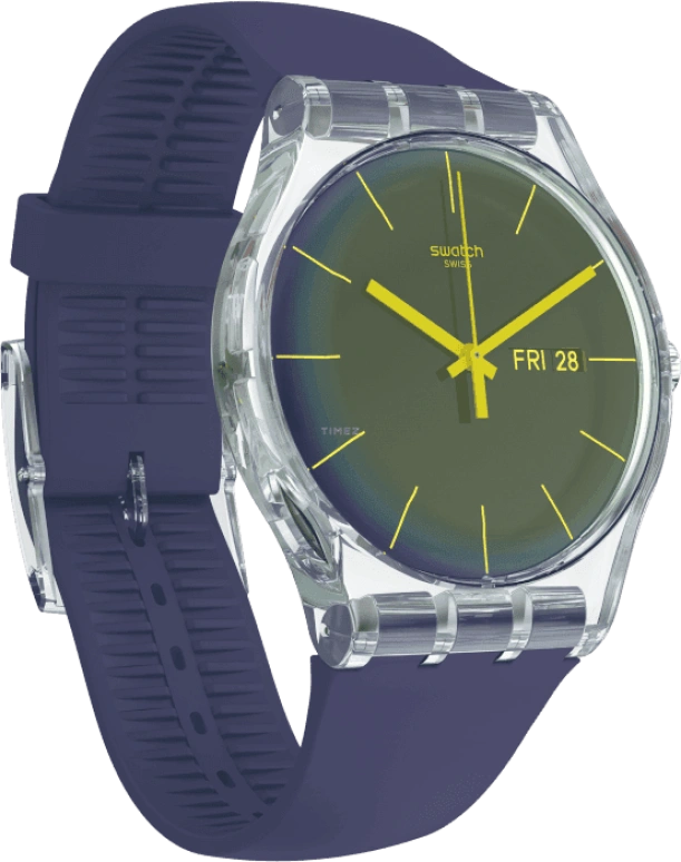 Swatch,Originals 41mm,41mm,Plastic,Purple,SUOK712