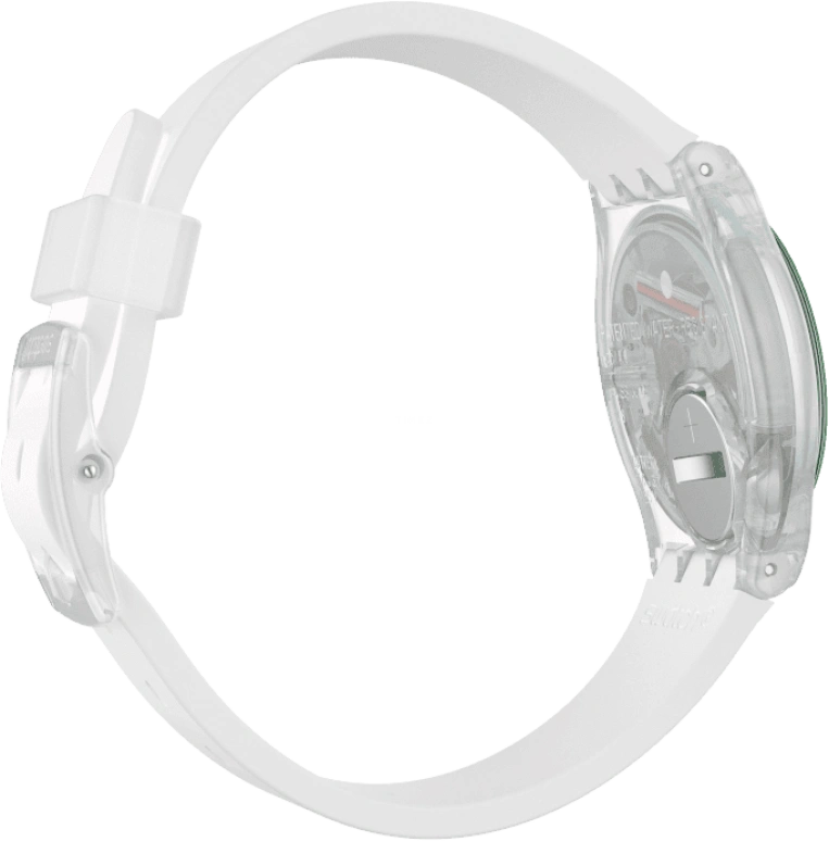 Swatch,Originals 34mm,34mm,Plastic,Pink,Green,Sapphire,Crystal Glass,GE714