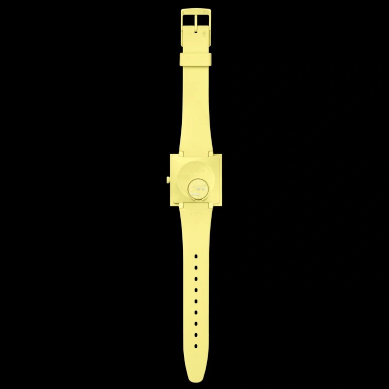 Swatch,Originals 41.80mm,41.80mm,Bioceramic,Yellow,Quartz,Date,Day,SO34J700