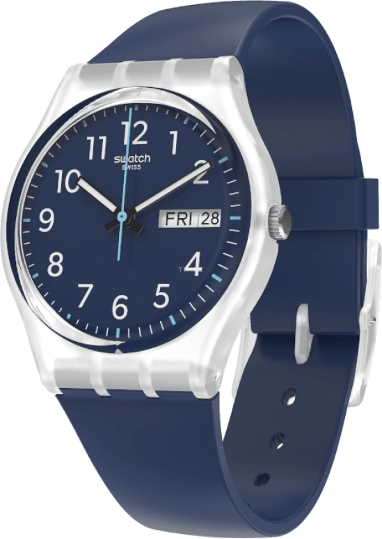 Swatch,Originals 34mm,34mm,Blue,Open,GE725