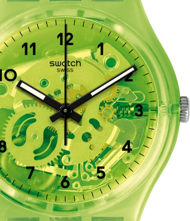 Swatch,Originals 34mm,34mm,Plastic,Green,GG227