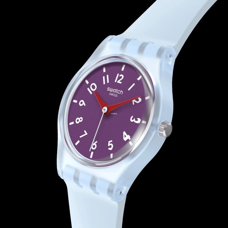 Swatch,Originals 25mm,25mm,Plastic,Purple,Quartz,Tonneau,Blue,LL126