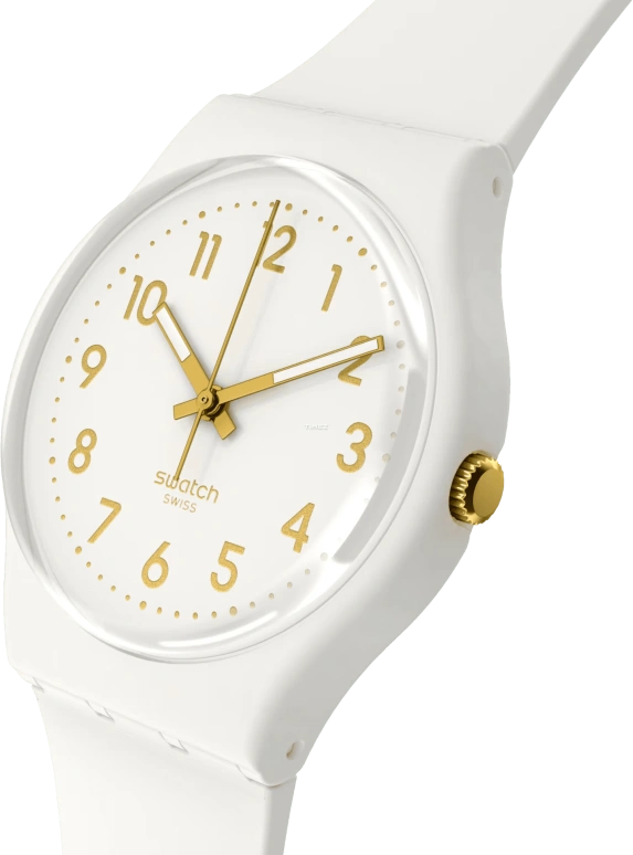 Swatch,Other 34mm,34mm,Bio-sourced,White,Quartz,Sapphire,Crystal Glass,Round,SO28W111,SO28W111-5300
