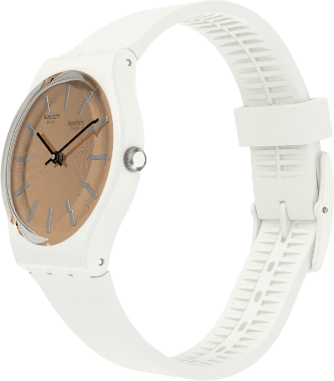 Swatch,Originals 34mm,34mm,Plastic,Gold,GW209