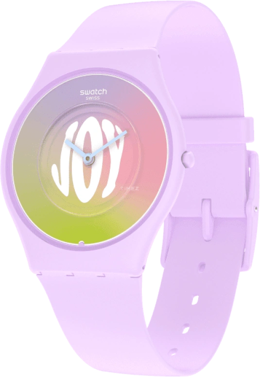 Swatch,SKIN 34mm,34mm,Ceramic,Multi-Color,Quartz,Round,Pink,SS09V101