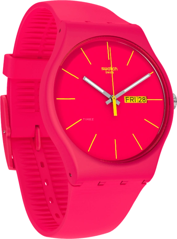 Swatch,CLASSIC ,Plastic,Red,SUOR704
