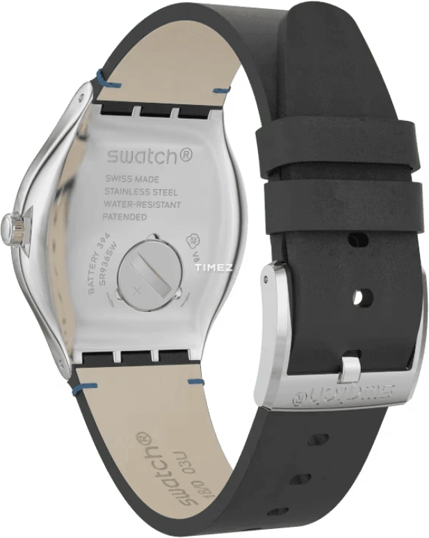 Swatch,IRONY 42.70mm,42.70mm,Stainless Steel,Blue,Quartz,Day,Tonneau,YWS438