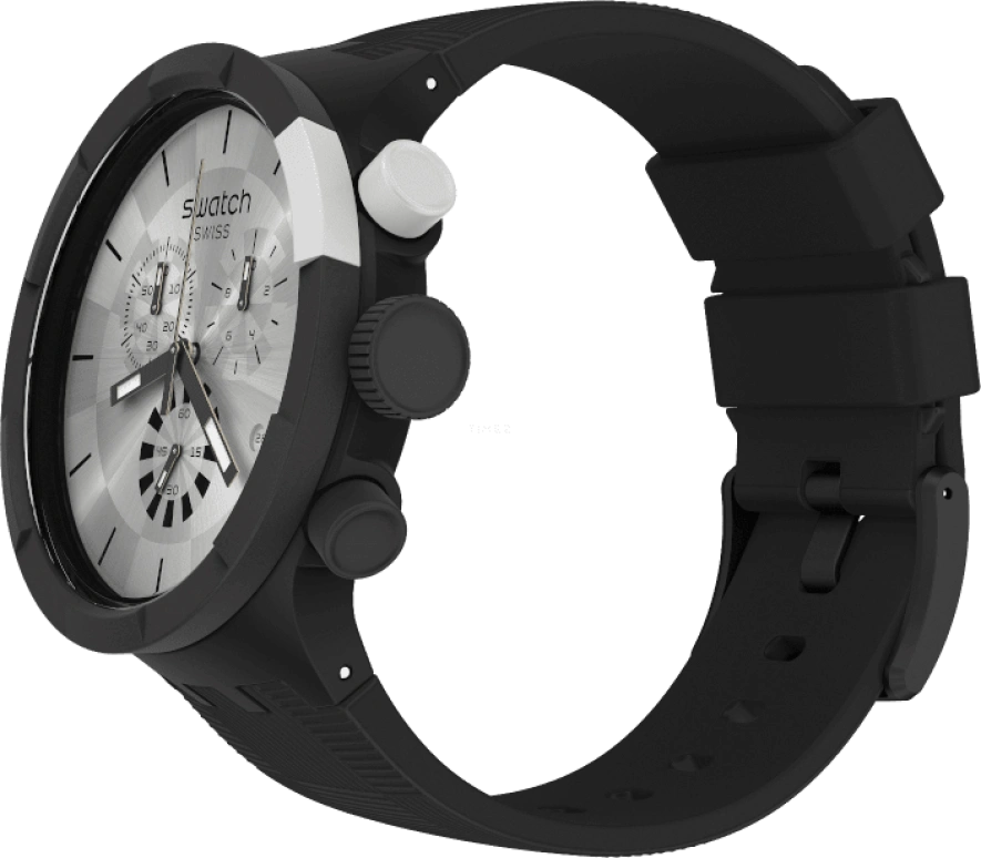 Swatch,THE BOLD 47mm,47mm,Plastic,Sapphire,Crystal Glass,SB02B404