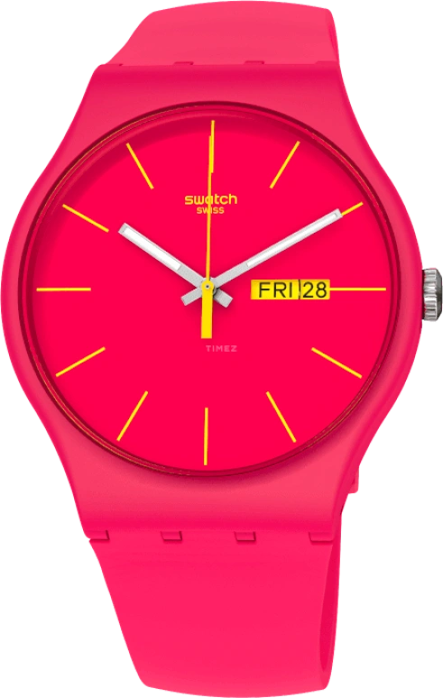 Swatch,CLASSIC ,Plastic,Red,SUOR704