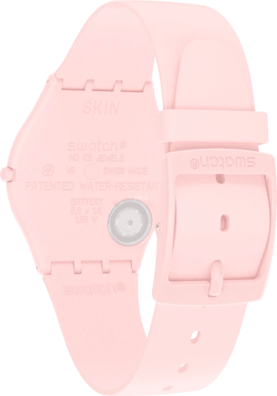 Swatch,SKIN 34mm,34mm,Ceramic,Pink,Closed,SS09P100