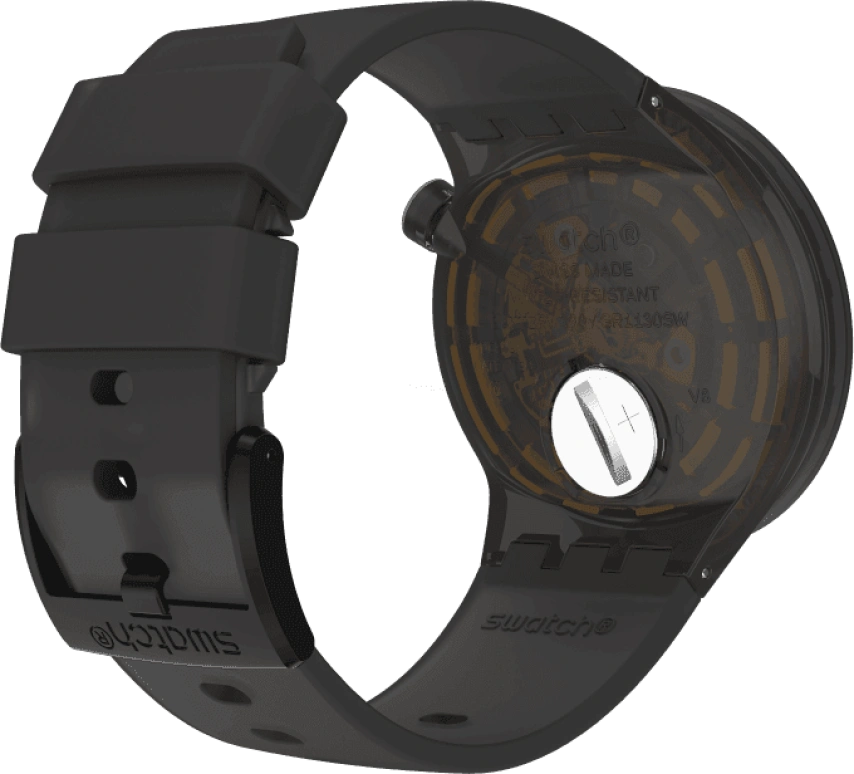 Swatch,THE BOLD 47mm,47mm,Plastic,Coffee,Brown,SO27B112