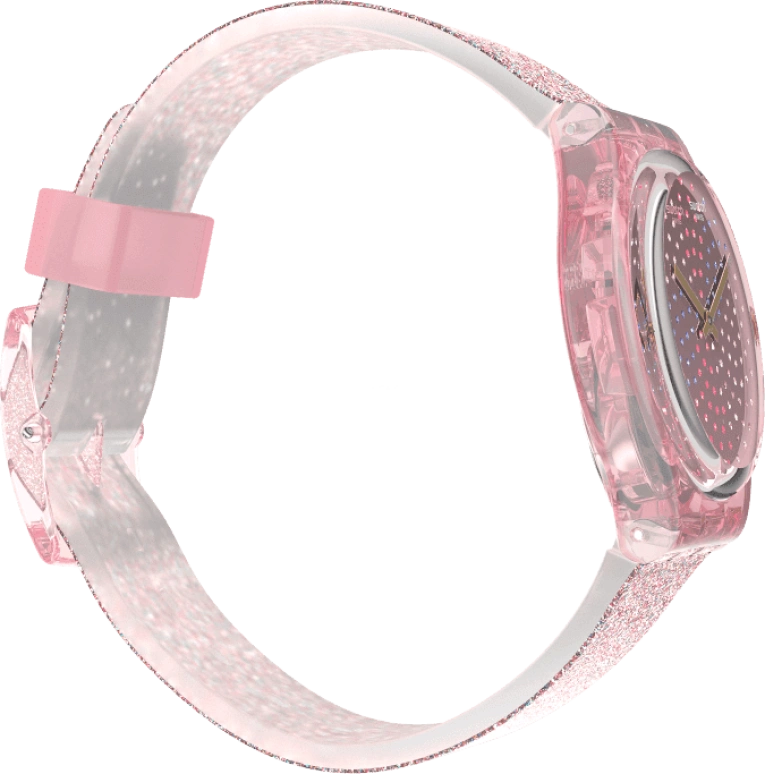 Swatch,Originals 34mm,34mm,Plastic,Pink,Sapphire,Crystal Glass,GP168
